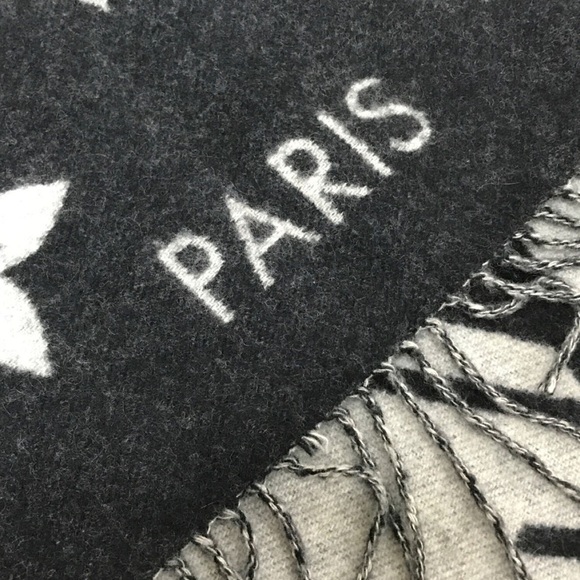 LOUIS VUITTON Monogram Cashmere Scarf #TF051 - Picture 5 of 5